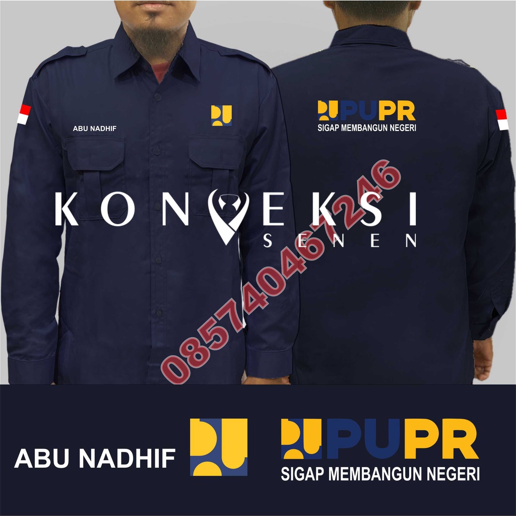 Kemeja Pupr baju Pupr seragam Pupr kemeja dinas pekerjaan umum baju dinas pekerjaan umum seragam dinas pekerjaan umum