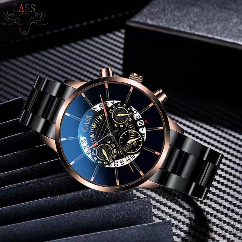 Jam Tangan Pria Seiko Original  Tiga High -d Authentic Tiga -sabuk Stainless Steel Steel Sabuk Korea