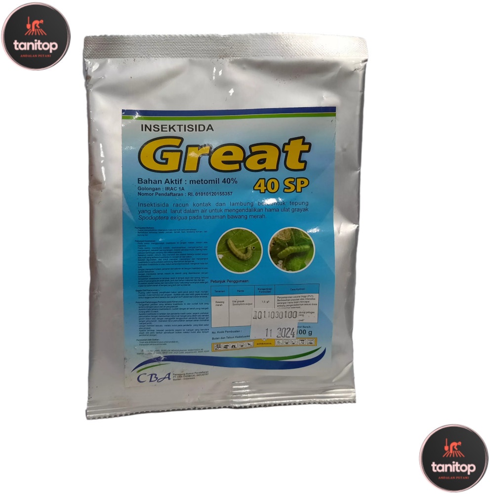 Great 100 Gram  Metomil Insektisida Ulat Grayak Ampuh