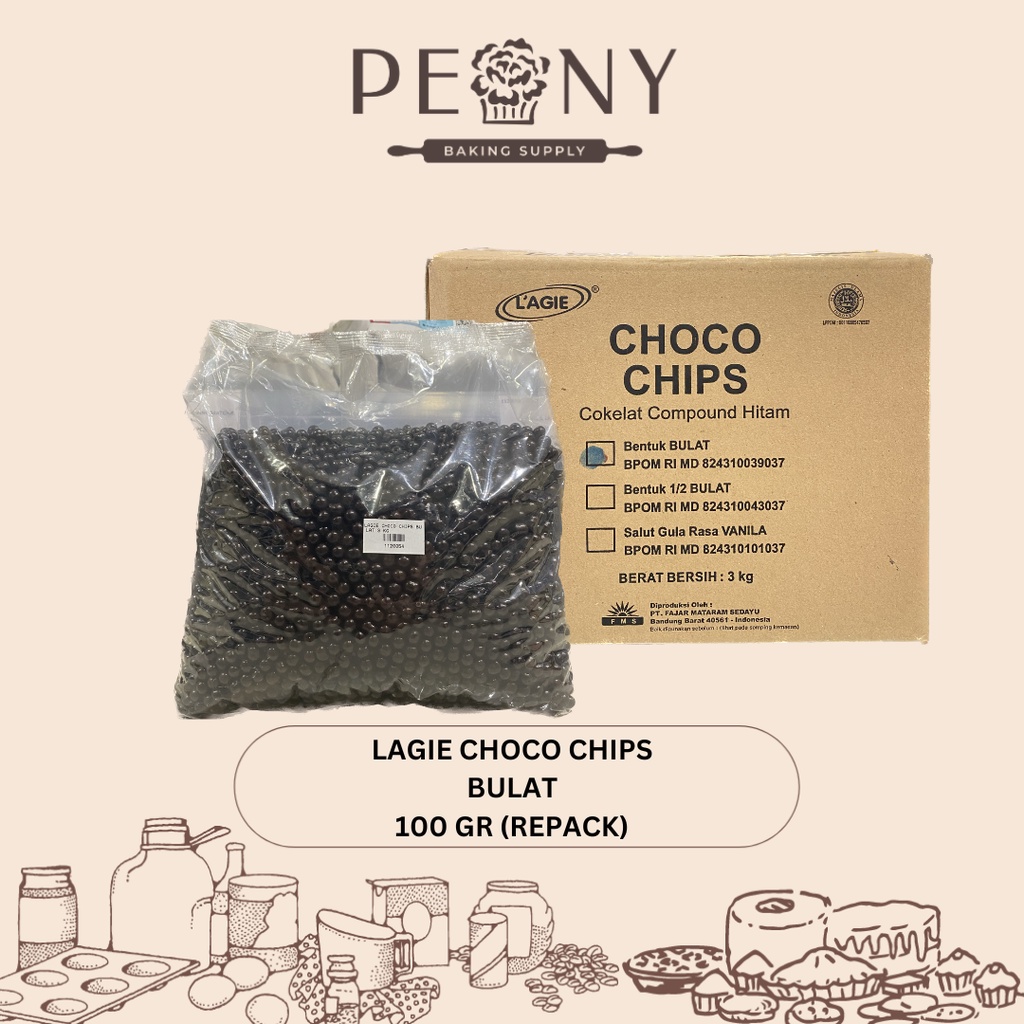 LAGIE CHOCO CHIPS BULAT REPACK 100 GRAM