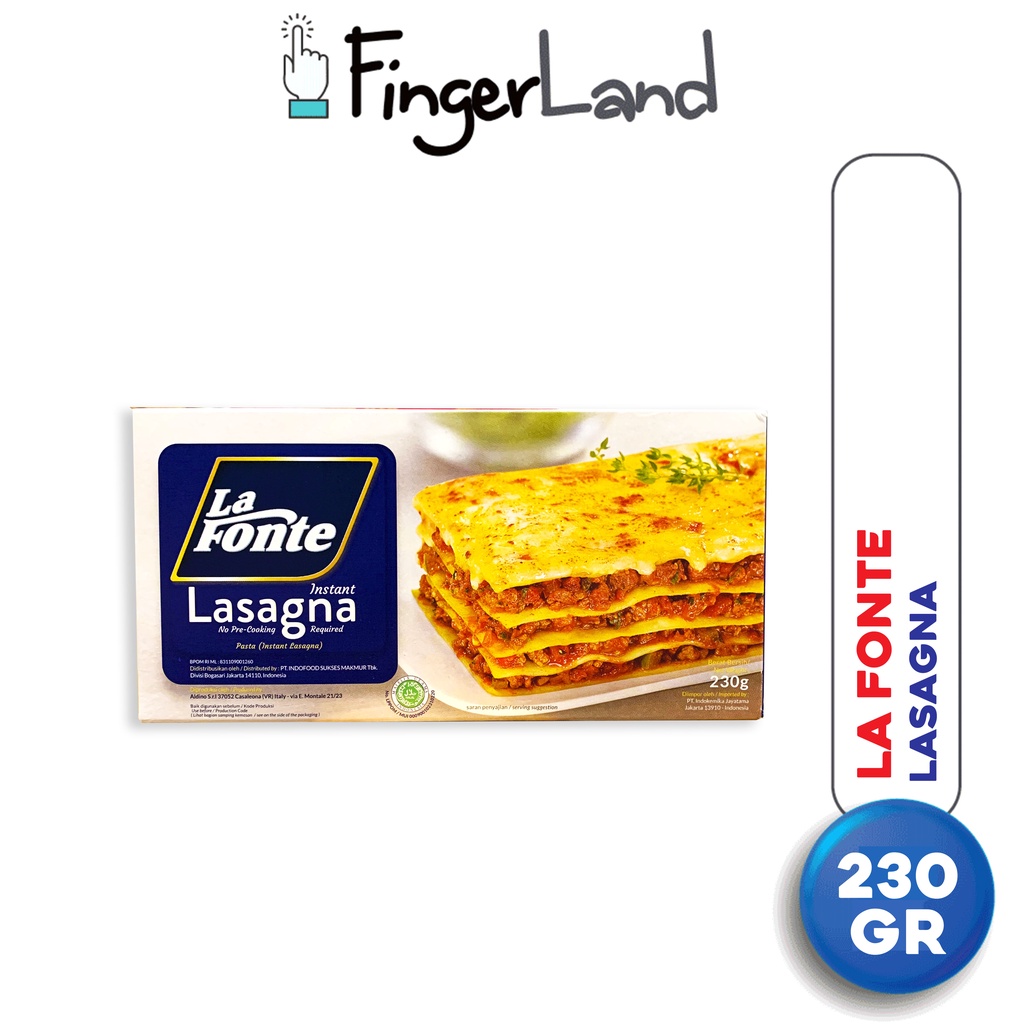 

LA FONTE Lasagna 230 gram Pasta Instan Lasagna