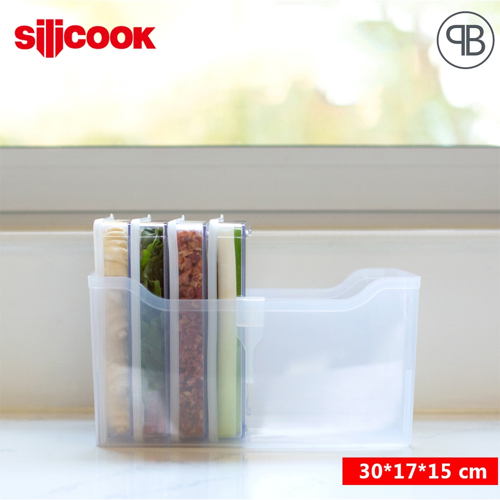 Papabear Silicook Half Tray Large (30*17*15 cm) - Food Container Organizer keranjang kotak serbaguna