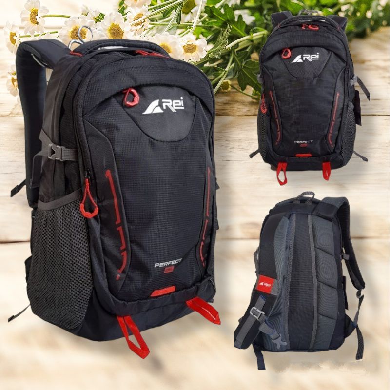 BOOM SALE ORIGINAL TAS RANSEL SEKOLAH REI Perfect 25 LITER FREE RAIN COVER TERBAIK