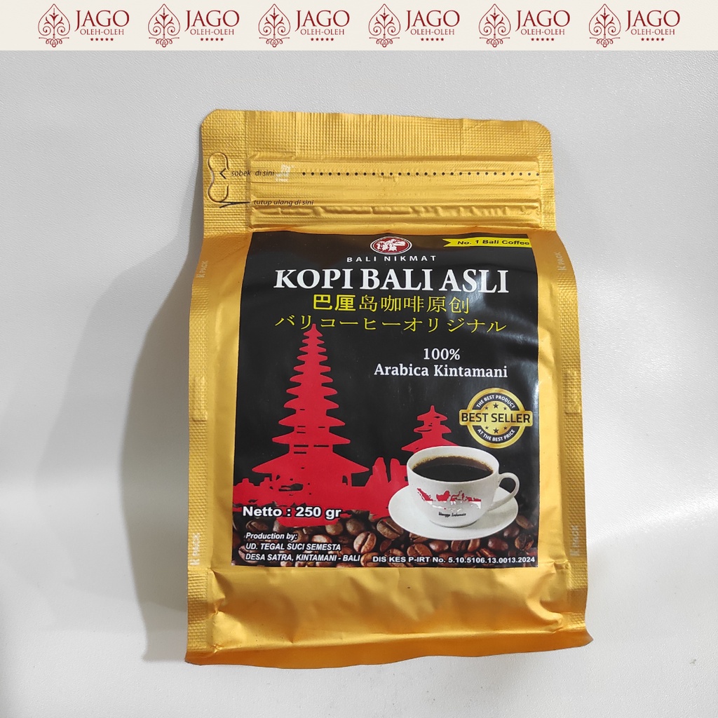 Kopi Bali Asli Kintamani Arabica &amp; Robusta - Bali Nikmat 250gr