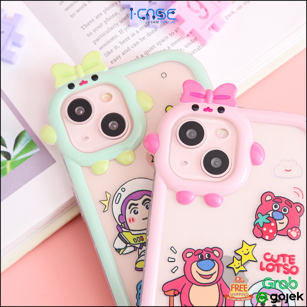 Softcase 3D Character Cartoon Full Cover for iPhone 7 8 PLUS XR X XS Max / 11 Pro Max / 12 Pro Max / 13 Pro Max / 14 Plus Pro Max