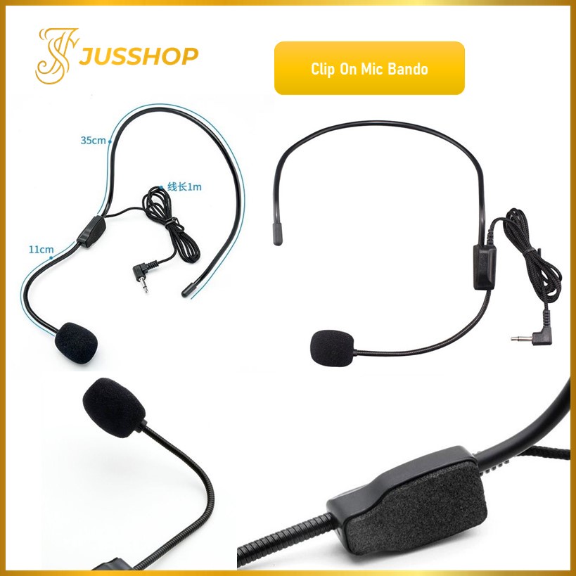 Mic Bando Clip On Microphone Youtuber Bando Style Suara Bagus