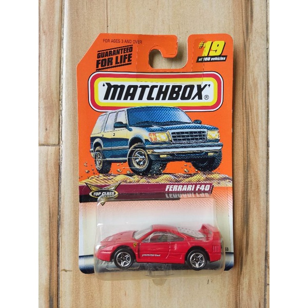 matchbox diecast car ferrari f40 england toys red miniatur koleksi boy