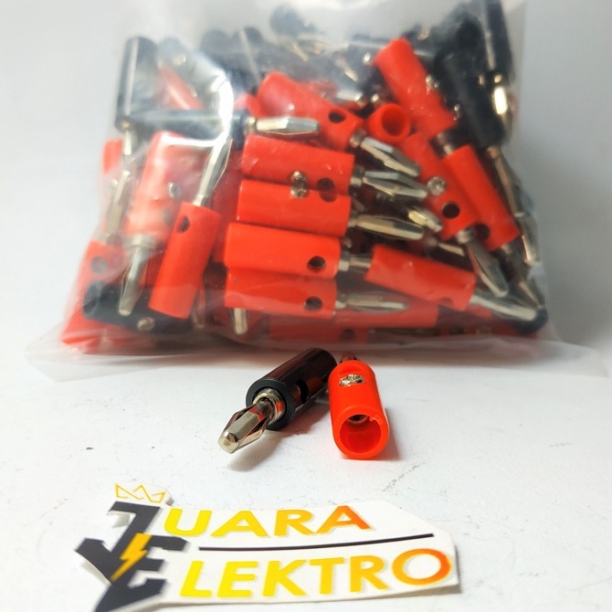 (1 SET) Jack Banana Kembang Merah-Hitam | Jek Pasang 1 Set Male (Cowok)