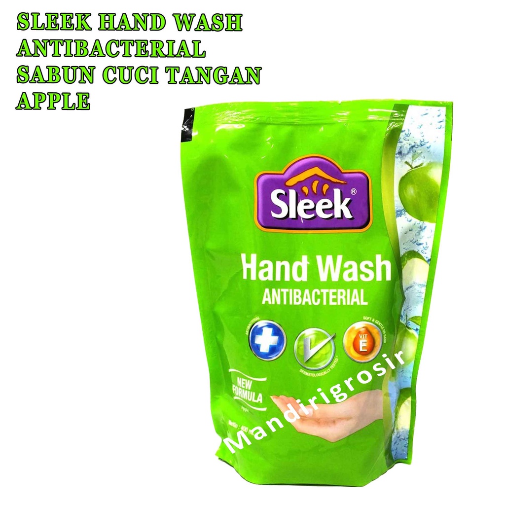 sabun cuci tangan* sleek* New formula* apple* 400ml