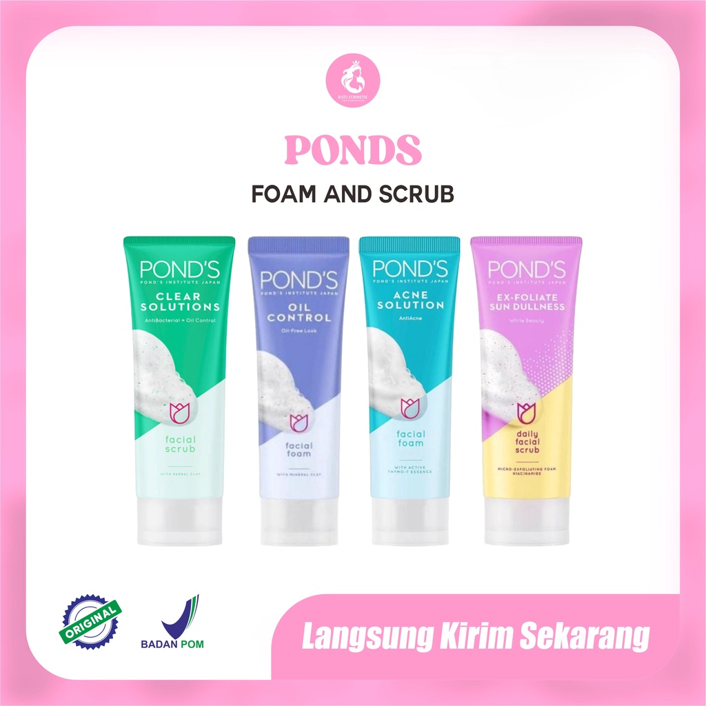 Pond's Facial Foam | Ponds Facial Foam | Daily Scrub | Facial Scrub | Ice Cream Collection Facial Wash