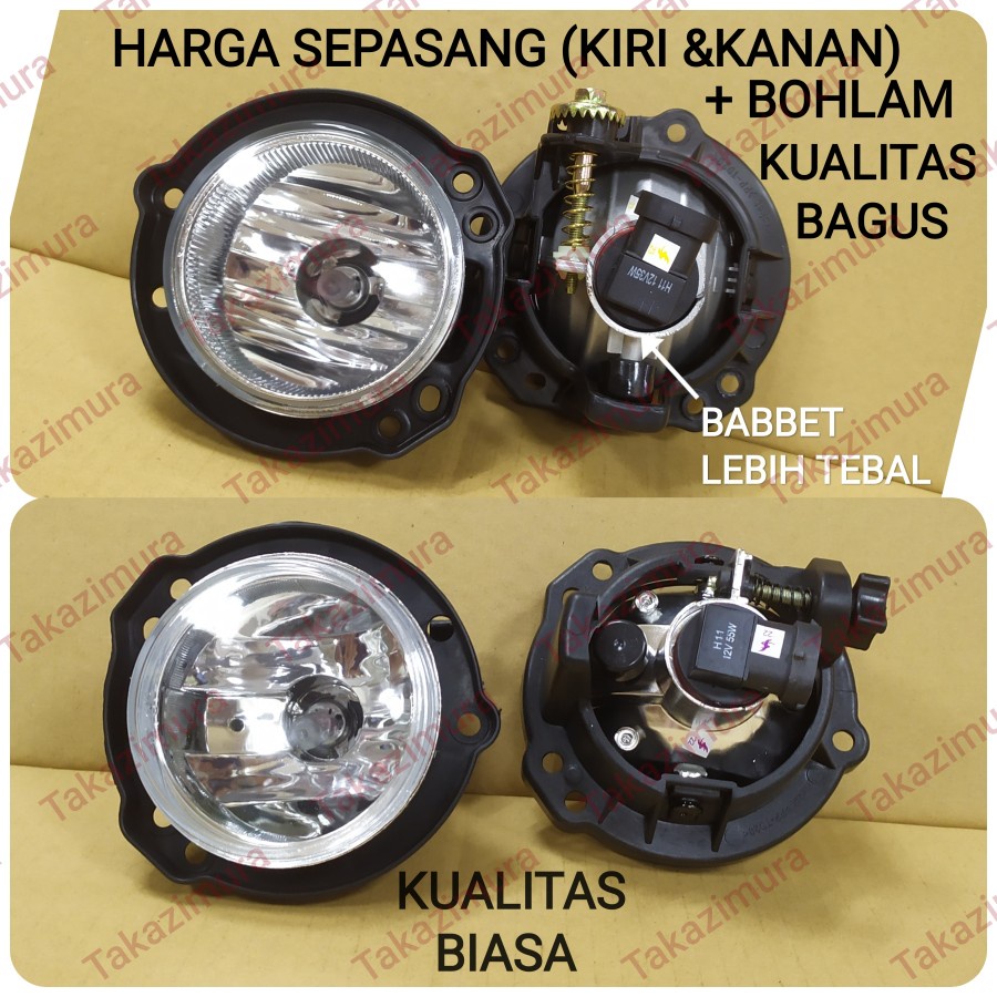 Foglamp Lampu Kabut Fog lamp all new Avanza Veloz Rush Calya Agya (ONLY)