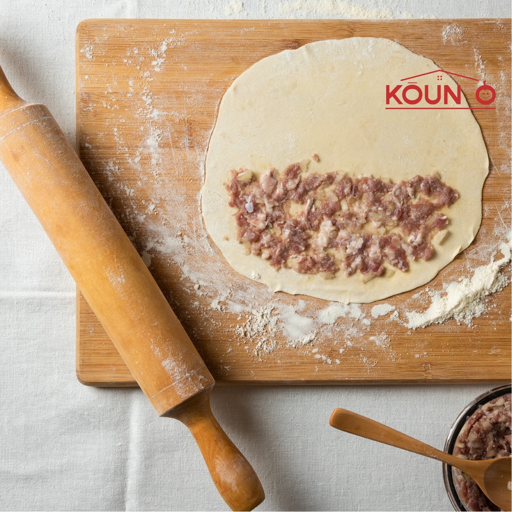 Rolling Pin Penggilas Adonan Roti Rol Kue Gilingan Adonan Kue Kayu Mahoni