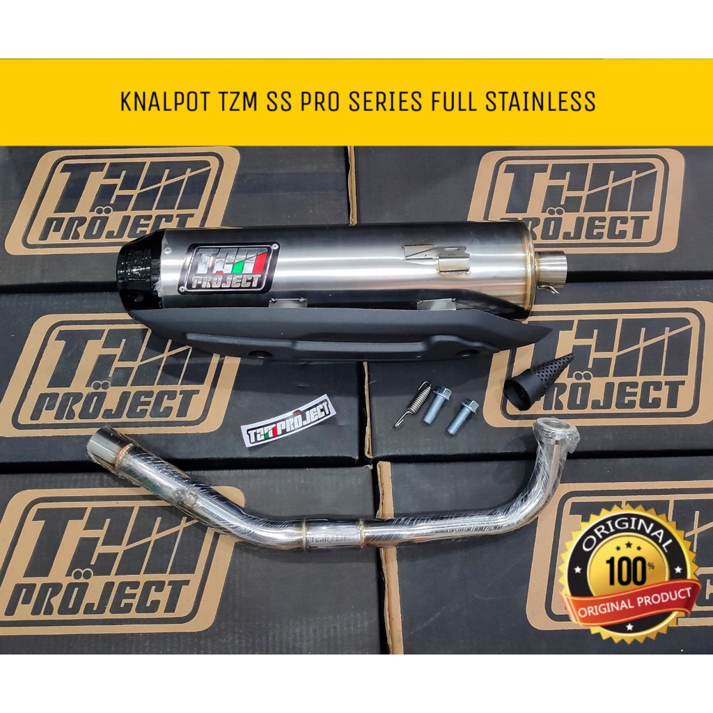 KNALPOT RACING TZM PROJECT ORIGINAL PCX 150 160 ADV BEAT DELUXE GENIO SCOOPY PRESTIGE