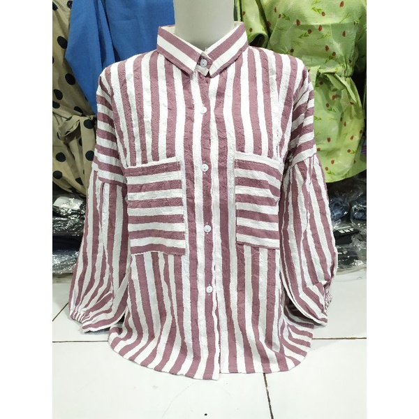 blouse crinkle motif / atasn crinkle motif / blouse crinkle / blouse murah crinkle / blouse murah
