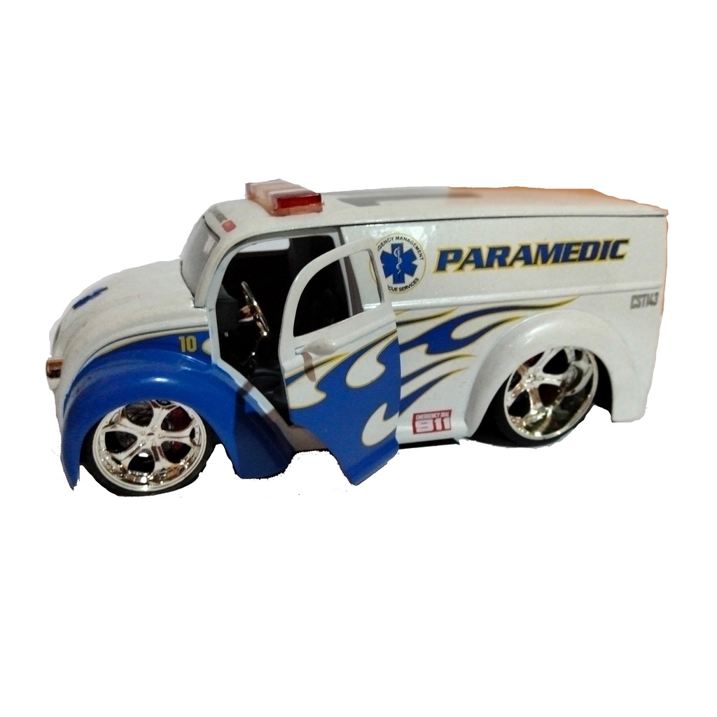 Diecast 1 24 Jada toys ambulance div cruizer paramedic | miniatur mainan van | | sparepart lengkap |