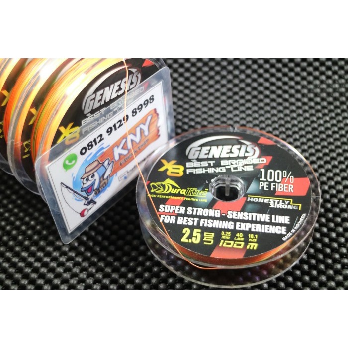 Benang Pancing Duraking Genesis PE 2.5 / 18.1kg senar mancing IDOLA
