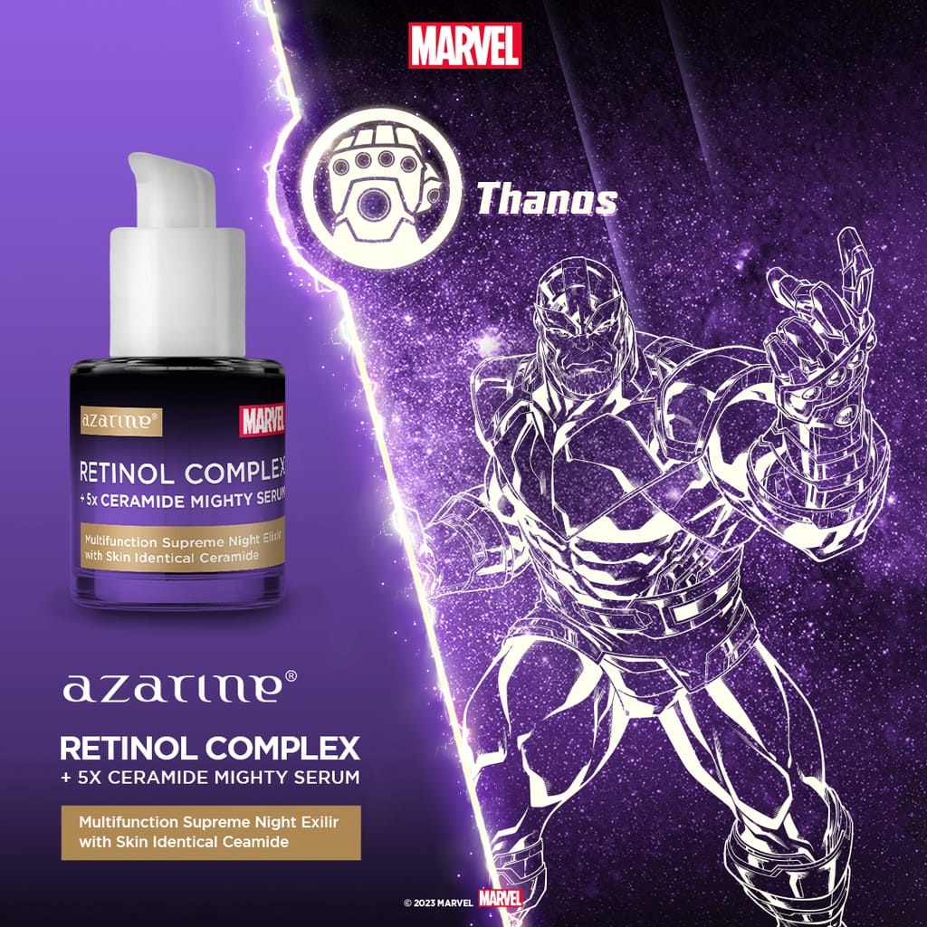 Azarine x Marvel Retinol Complex + 5x Ceramide Mighty Serum 20ml