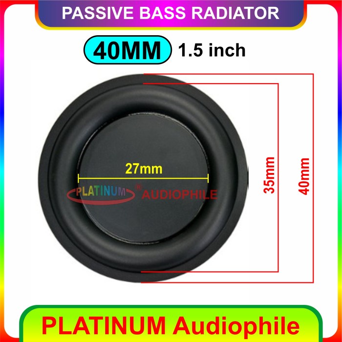 Passive Bass Radiator 40Mm 50Mm 60Mm 65Mm 75Mm 85Mm 90Mm 92Mm