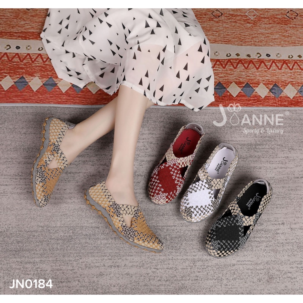 JOANNE Rajut Knit Flats Shoes #JN0184 ORIGINAL