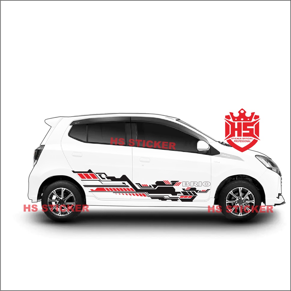 sticker mobil brio sticker brio sticker mobil brio variasi sticker brio striping honda brio sticker 