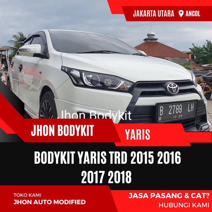 BODYKIT YARIS TRD 2015 2016 2017 2018 BODYKIT TOYOTA YARIS TRD
