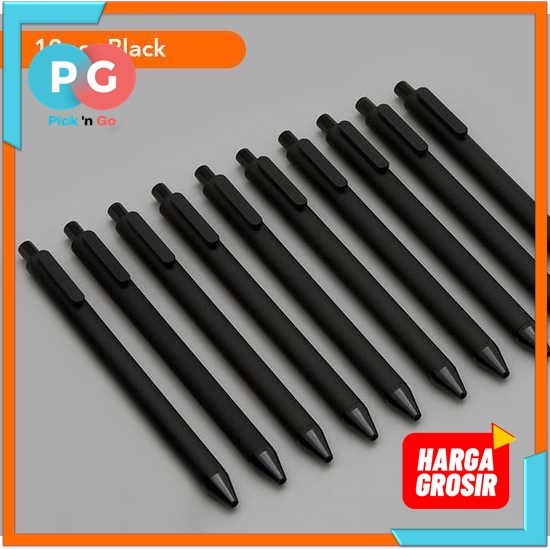 

KACO PURE Pena Pulpen Bolpoin Gel 0.5mm 10 PCS - K1015 (Black Ink) - PGPR