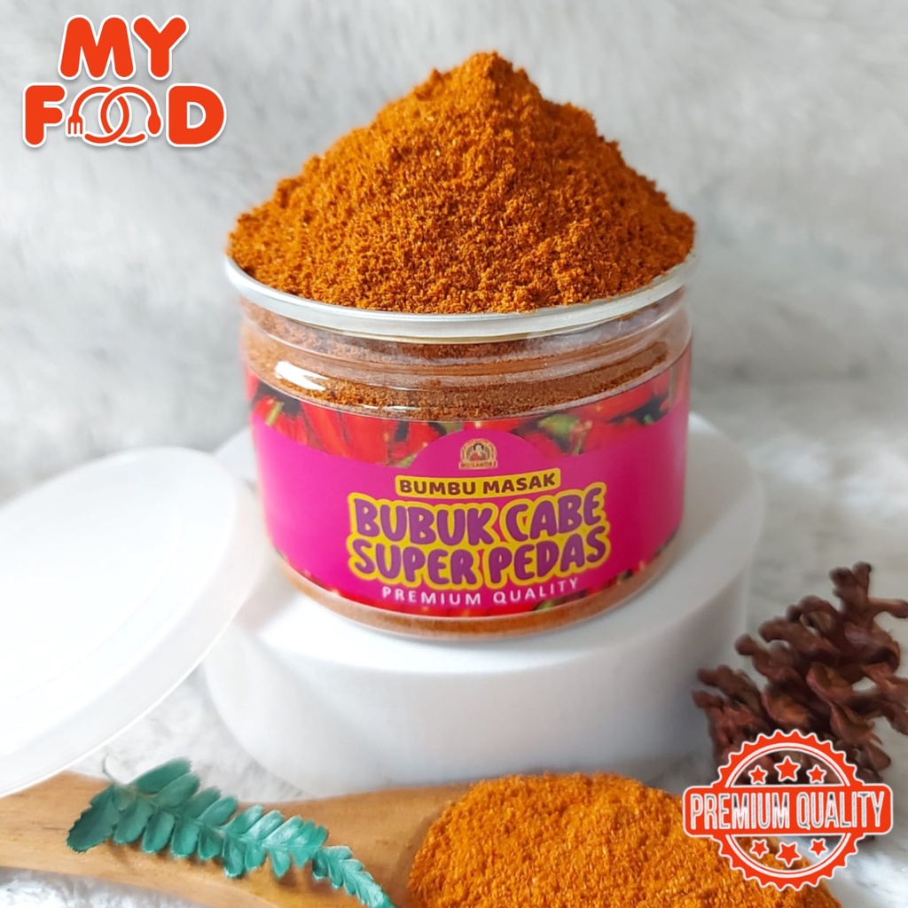 

[Myfoodofficial] - Can Rempah Cabe Bubuk Super Bumbu Dapur Bubuk Cabe Pedas Pure Extra Hot Chili Powder B0ncab3 Kualitas Premium