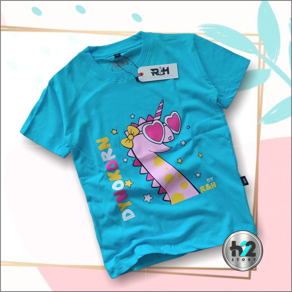 Kaos Anak Distro Perempuan Atasan anak Cewek Kaos Anak Distro Usia 1-12 Tahun By H22Story