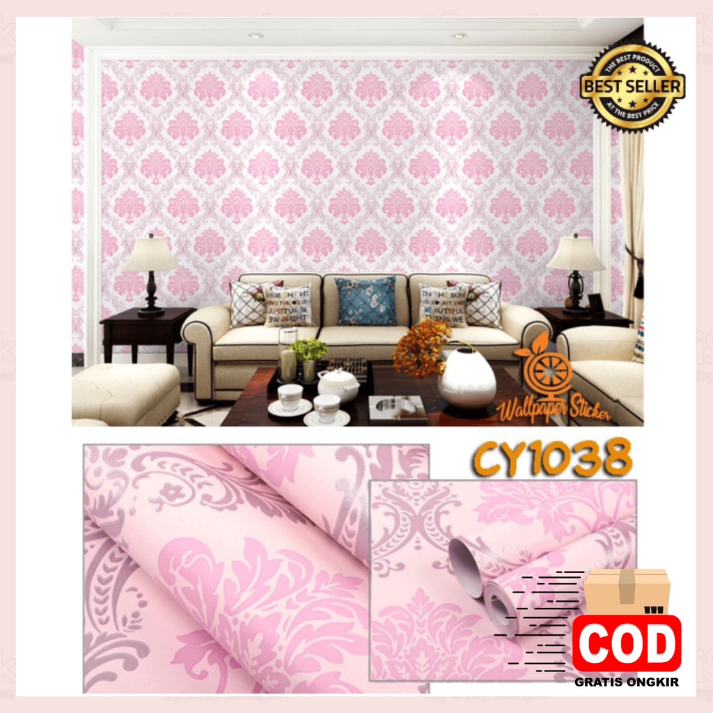 Wallpaper Stiker Dinding Ruang Tamu Wallstiker 45 CmX±10 Meter Wallpaper Dinding