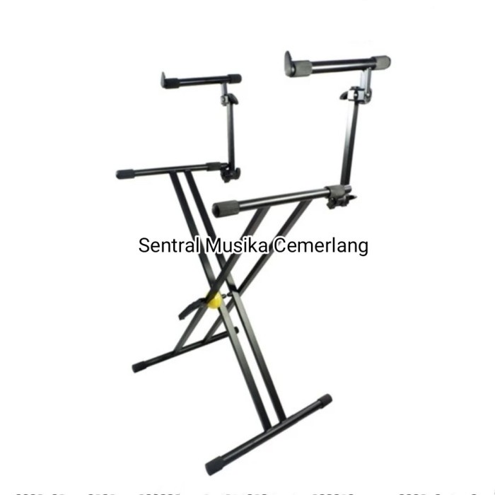 Terlaris Stand Keyboard Double 2 Susun Import K-582