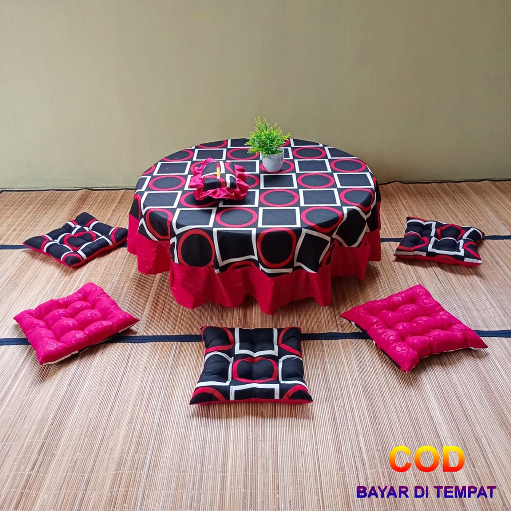 ✅COD Set Bantal Cushion Taplak Meja Tempat Tisu Dekorasi Ruang Tamu Perlengkapan Rumah