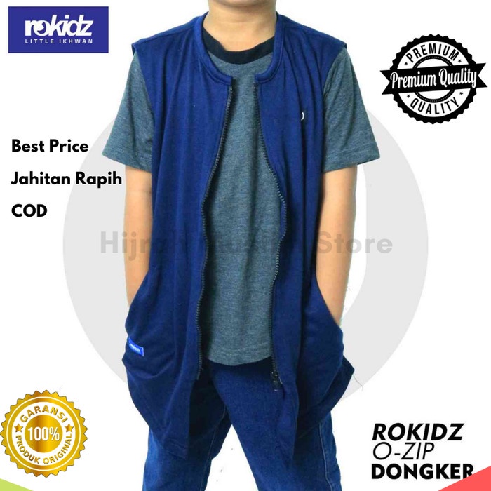 Rompi Sholat Rokidz Classic / Rompi Shalat Anak / Rosal / Rompi Sholat Anak / Rosal - Dongker(A7P0) 