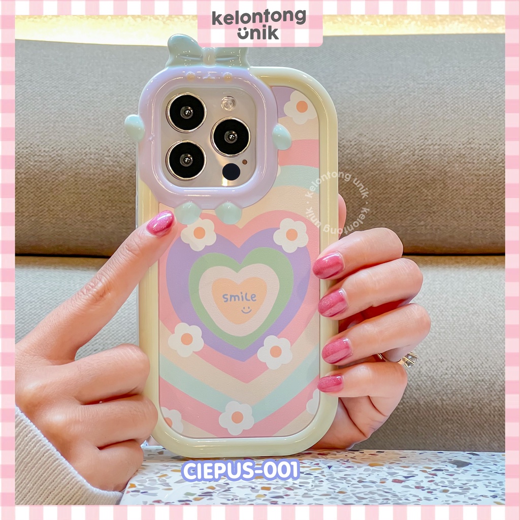 For iPhone - Smile Little Monster 2in1 Soft Case