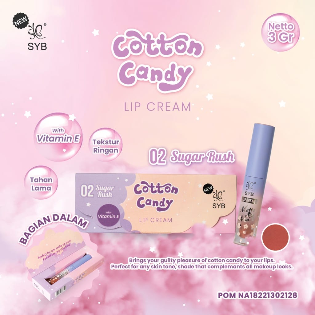 NEW SYB LIP CREAM COTTON CANDY