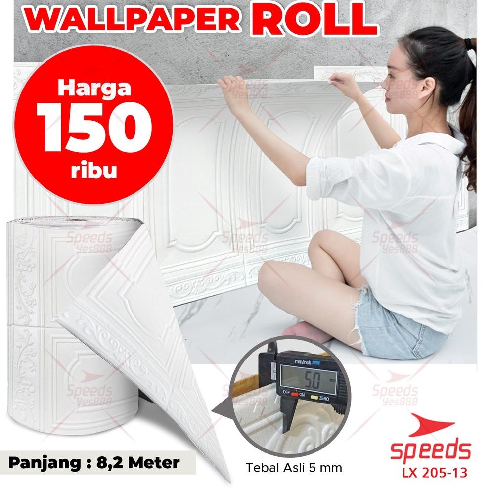 HARGA SPESIAL SPEEDS Wallpaper Sticker Dinding Motif Jendela Wallpaper Foam 3D Wallpaper Dinding Kam