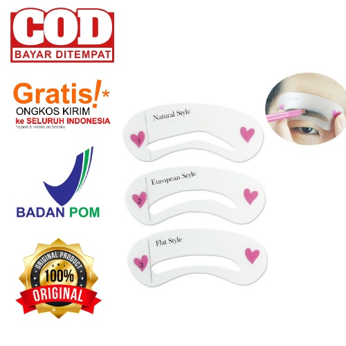 Alat Cetakan Alis Natural Ala Korea Terbaru Tempel