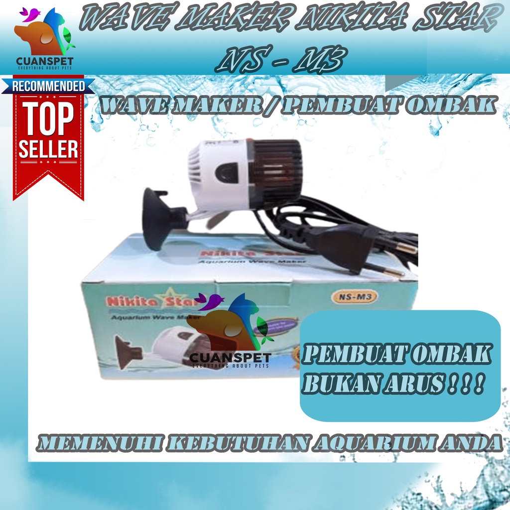 WAVE MAKER PEMBUAT OMBAK ARUS NIKITA STAR NS - M3 PEMBUAT OMBAK WAVE MAKER