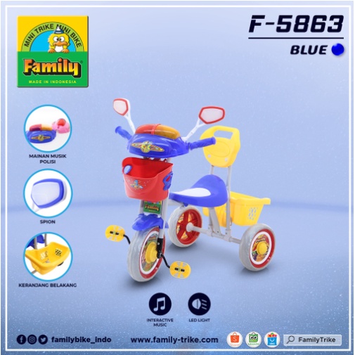 MAINAN Sepeda Anak Roda 3 Family 5863