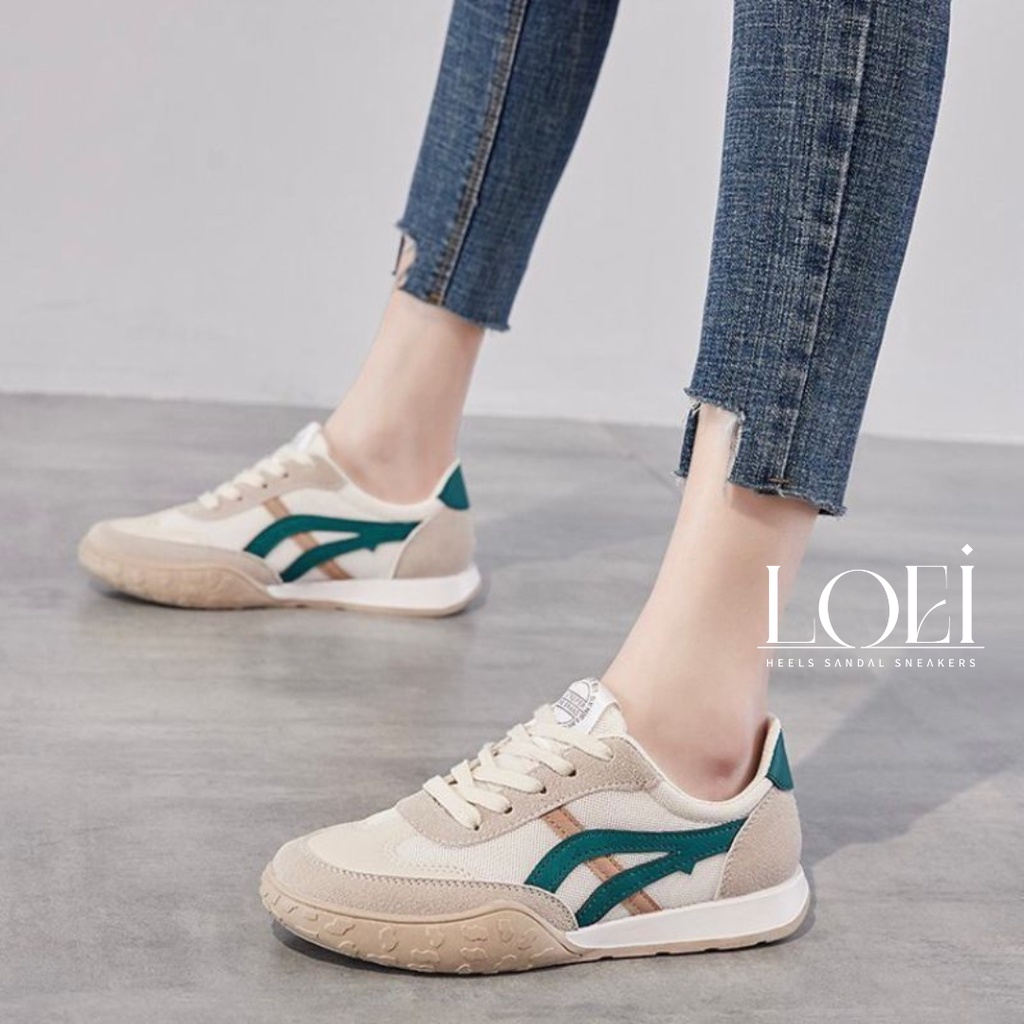 23802 Sepatu Import Wanita Terbaru Sneakers Kekinian