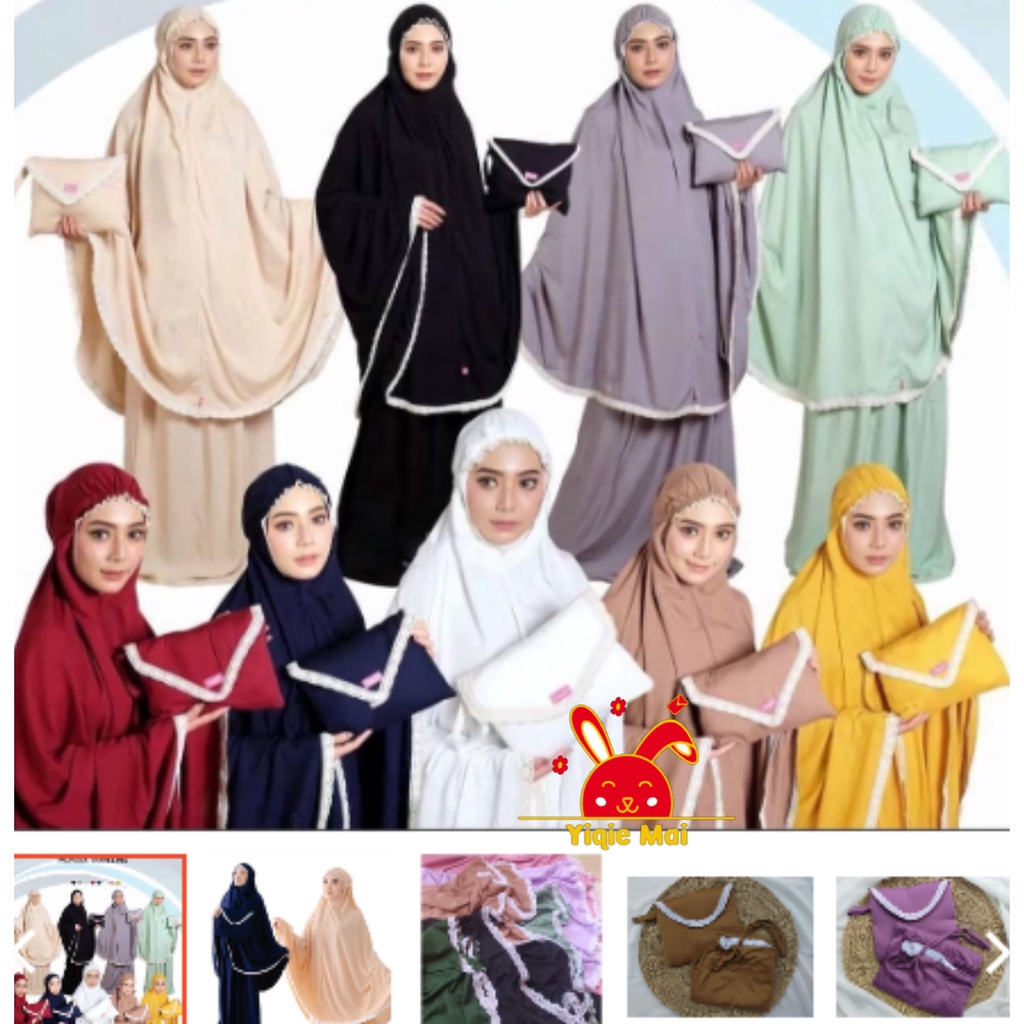 MUKENA AMPLOP Renda Premium MUKENAH TRAVELING MUKENA TR Mukenah Dewasa JUMBO Hyget Polos All Siza Fr