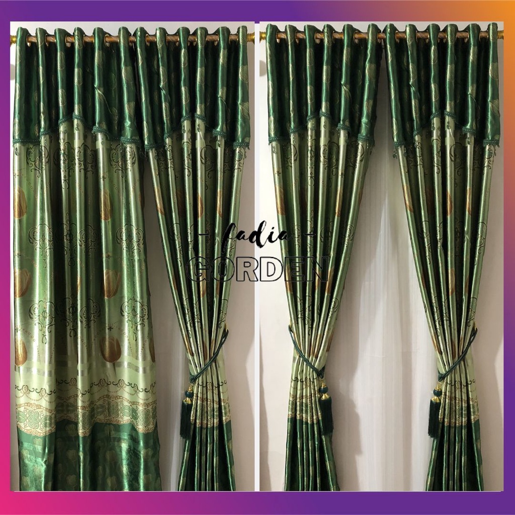 GORDEN BLACKOUT GLOSSY ANDREA MOTIF BUNGA TULIP/GORDEN BLACKOUT GLOSSY SMOKRING/GORDEN BLACKOUT SMOK