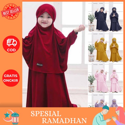 Gamis Anak Lebaran Terbaru 2023/Mohza Kids/Dress Anak Bahan Rayon/Baju Muslim Anak/Gamis Anak Umur 3