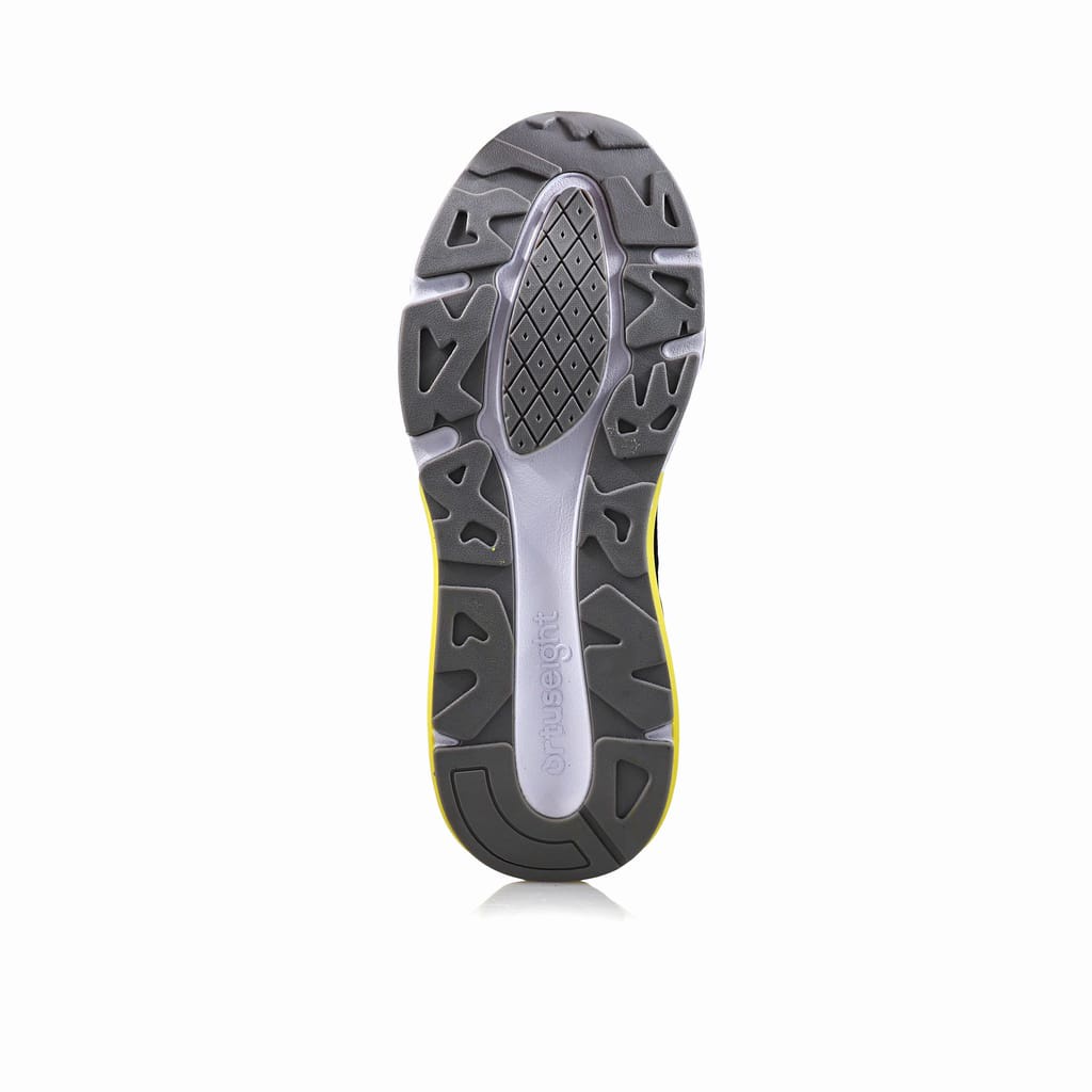 SEPATU SNEAKERS  RUNNING ORTUSEIGHT MONTREAL - BLACK WHITE YELLOW