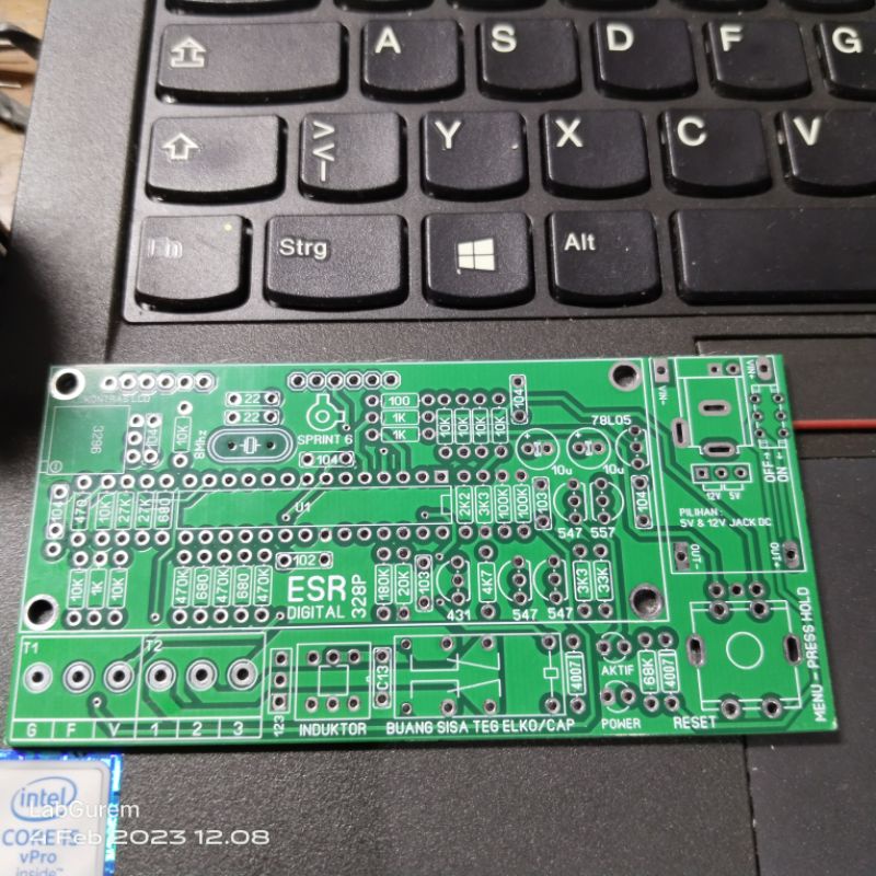 Titip Cetak Pcb Fyber dobel layer throughole