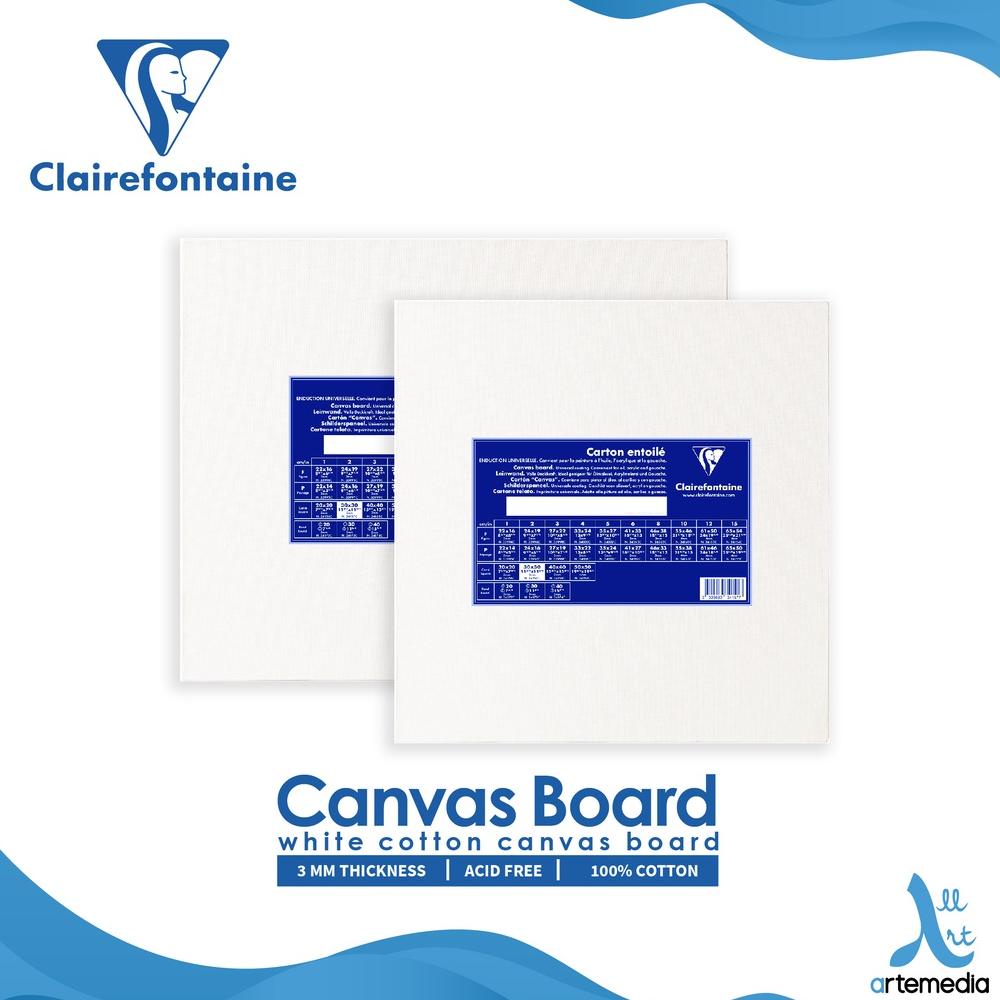 

Kanvas Lukis Clairefontaine White Cotton Canvas Board 2/2
