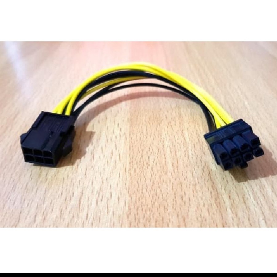 Power VGA PCIE 6 pin Female to 8 pin Male