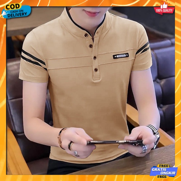 Bju Kaos Kerah Murah Jaos Pria Kekinian Bju Atasan Krah 2023 Khaos Laki2 Berkwalitas Pakean Polo Cow