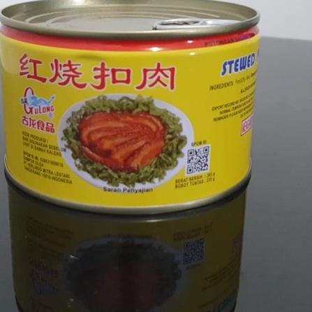 

➫ Gulong Stewed Pork Slice 383 gr Kaleng Daging Babi Samcan ♧