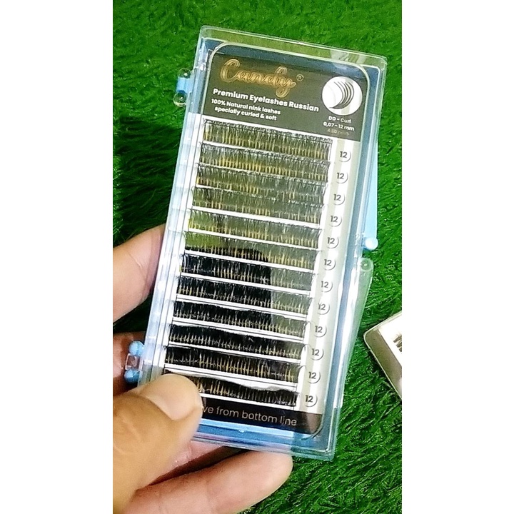 Eyelash Extension Bulumata RUSSIAN Mink Lashes Curly Best Quality Bahan Premium Lebih Lembut Halus