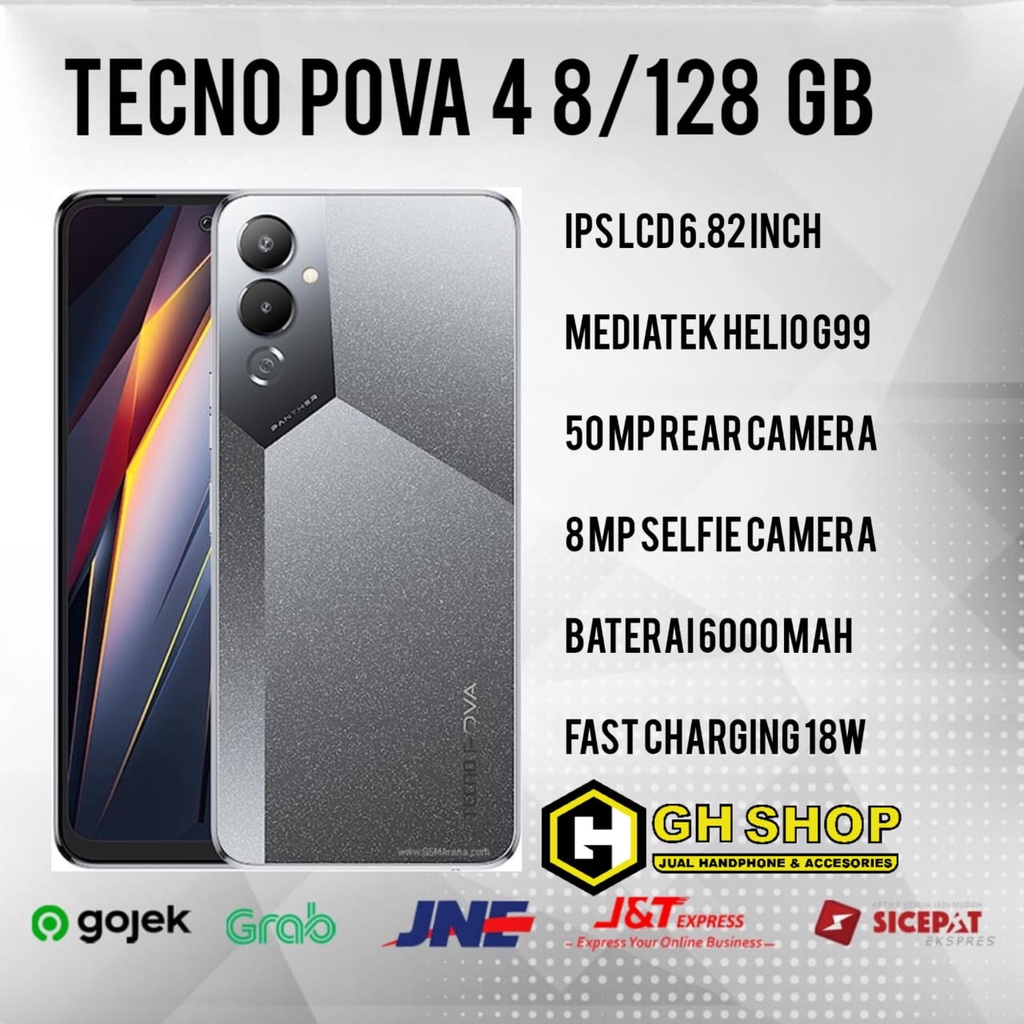 TECNO POVA 4 8/128 GB GARANSI RESMI